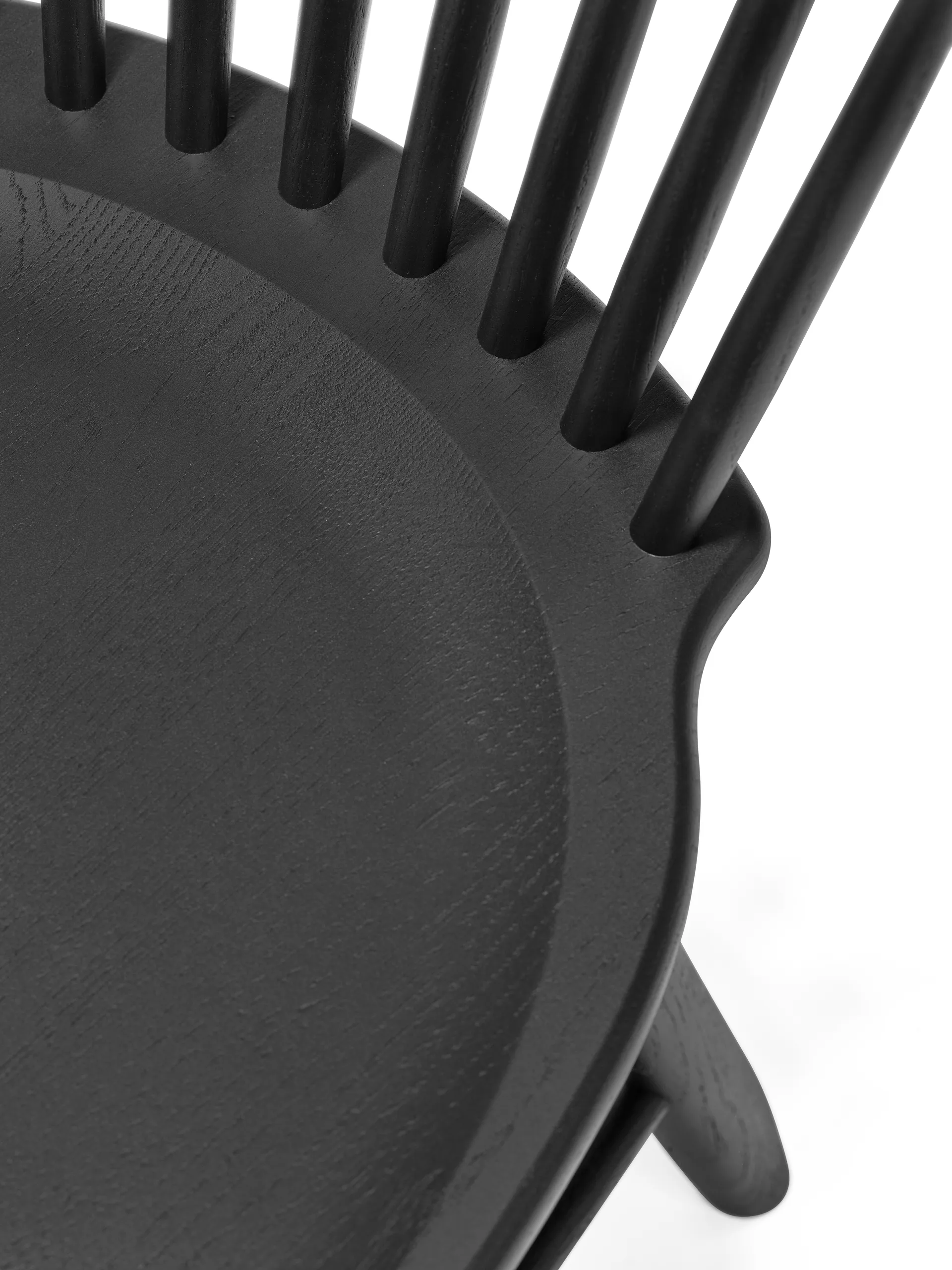 Καρέκλα Lilla Åland από ξύλο οξιάς, Μαύρο Stolab