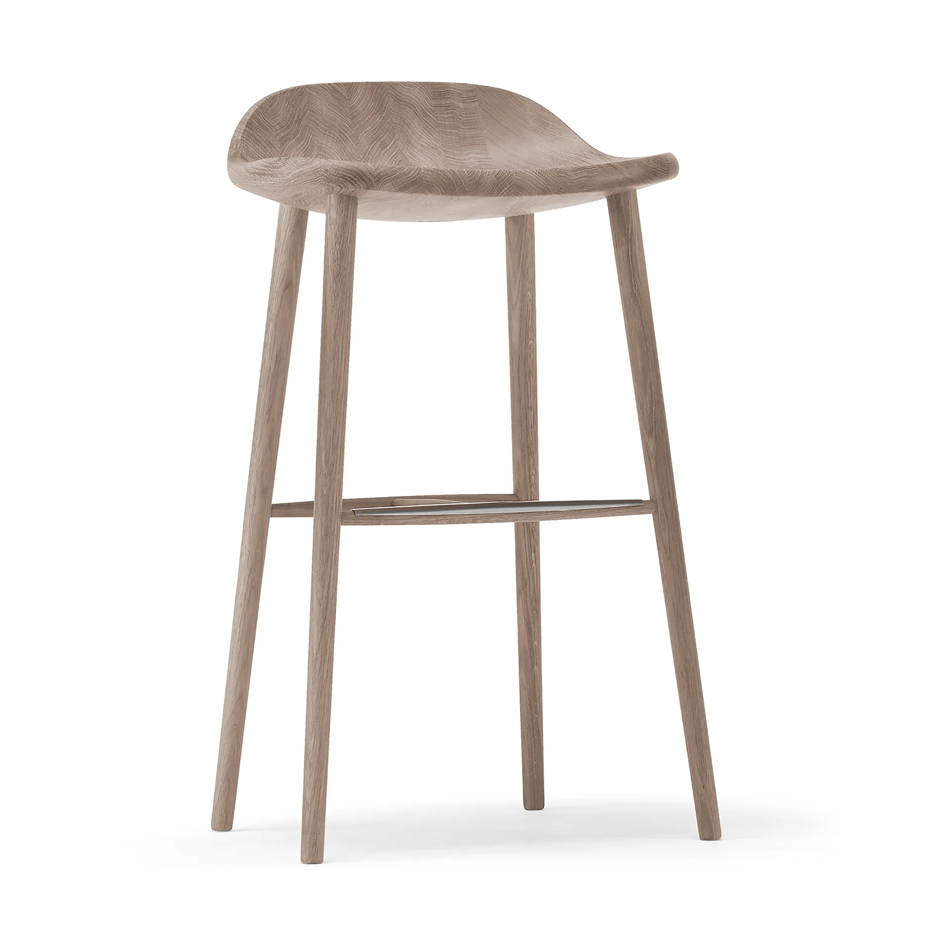Miss Holly bar stool H78, Λευκή λαδωμένη δρυς Stolab
