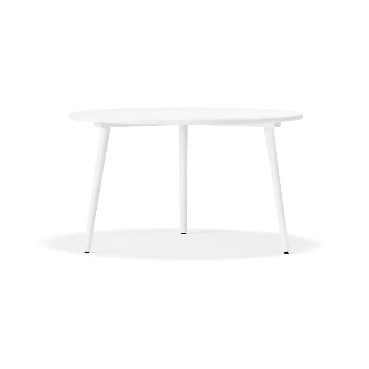 Miss Tailor τραπεζαρία στρογγυλή Ø130 εκ. - λευκό 21 καλυπτικό, σταθερή επιφάνεια - Stolab