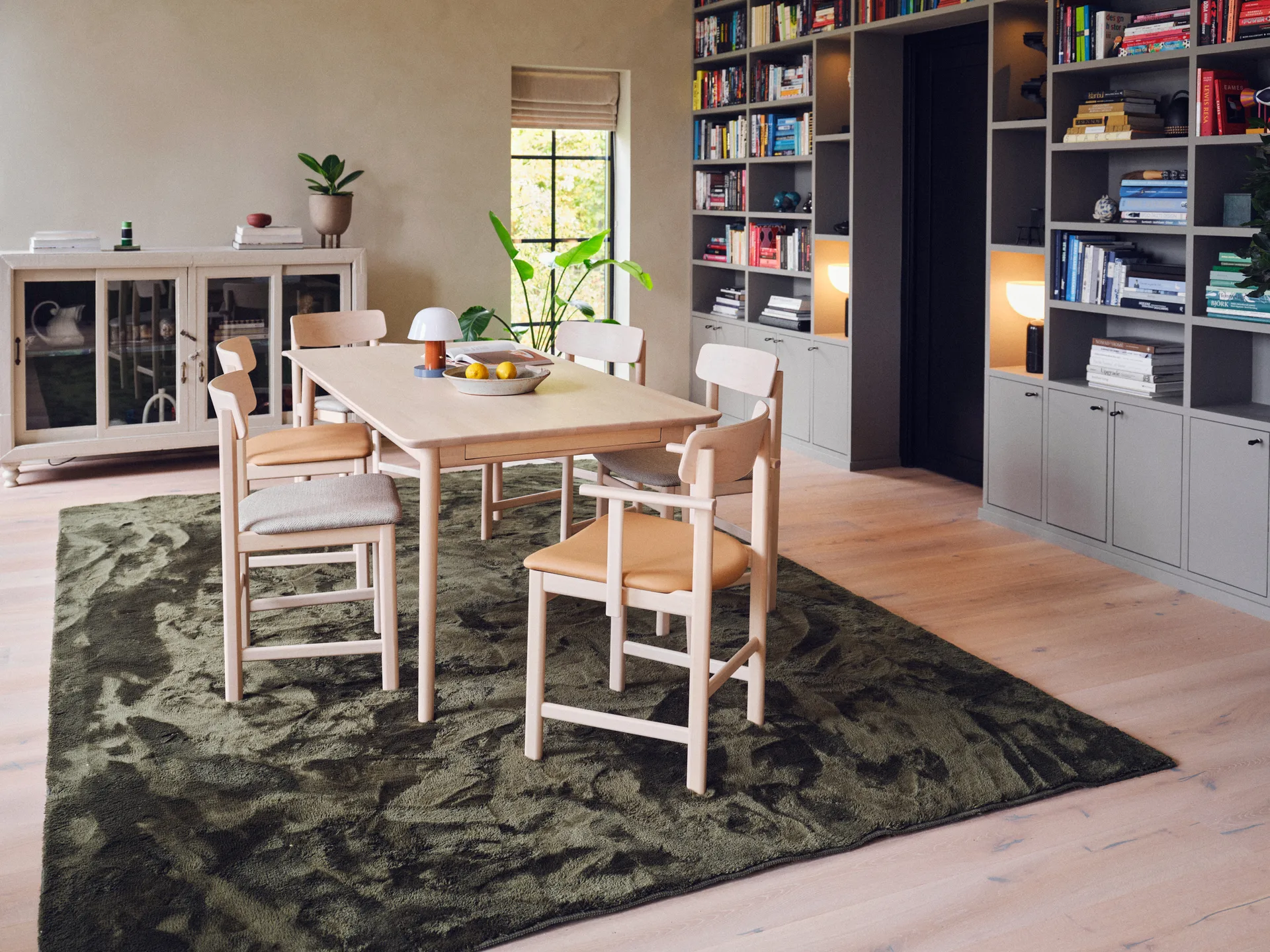 Pal πολυθρόνα, Σημύδα ανοιχτό ματ βερνίκι-Elmosoft 22030 Stolab