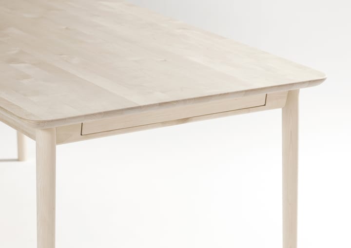 Τραπεζαρία, Prima Vista, Σημύδα λαδωμένη λευκή, 120x90 εκ white oiled + με 1 φύλλο επέκτασης Stolab