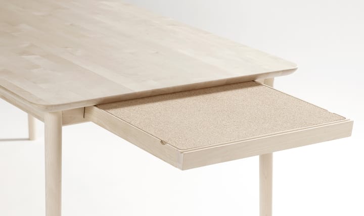 Τραπεζαρία, Prima Vista, Σημύδα λαδωμένη λευκή, 120x90 εκ white oiled + με 1 φύλλο επέκτασης Stolab