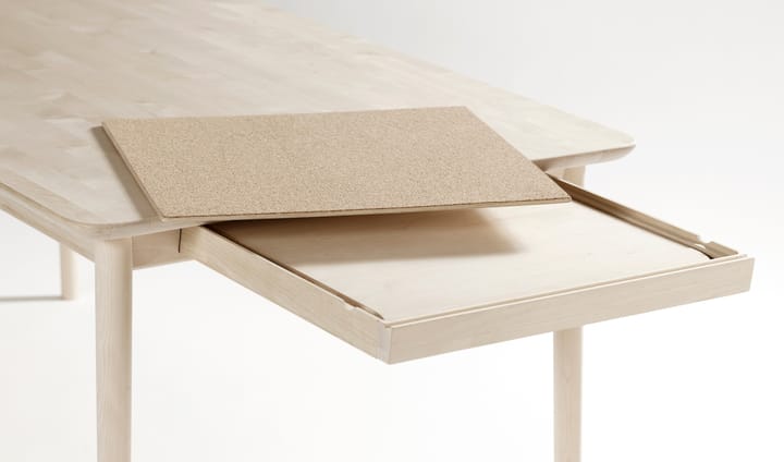 Τραπεζαρία, Prima Vista, Σημύδα λαδωμένη λευκή, 120x90 εκ white oiled + με 1 φύλλο επέκτασης Stolab