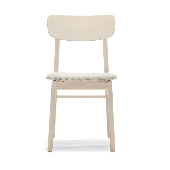 Καρέκλα, Prima Vista, σημύδα λαδωμένη λευκή - Textile Atto Driftwood V3576/01 γκρι - Stolab