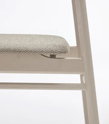 Καρέκλα, Prima Vista, σημύδα λαδωμένη λευκή - Textile Atto Driftwood V3576/01 γκρι - Stolab