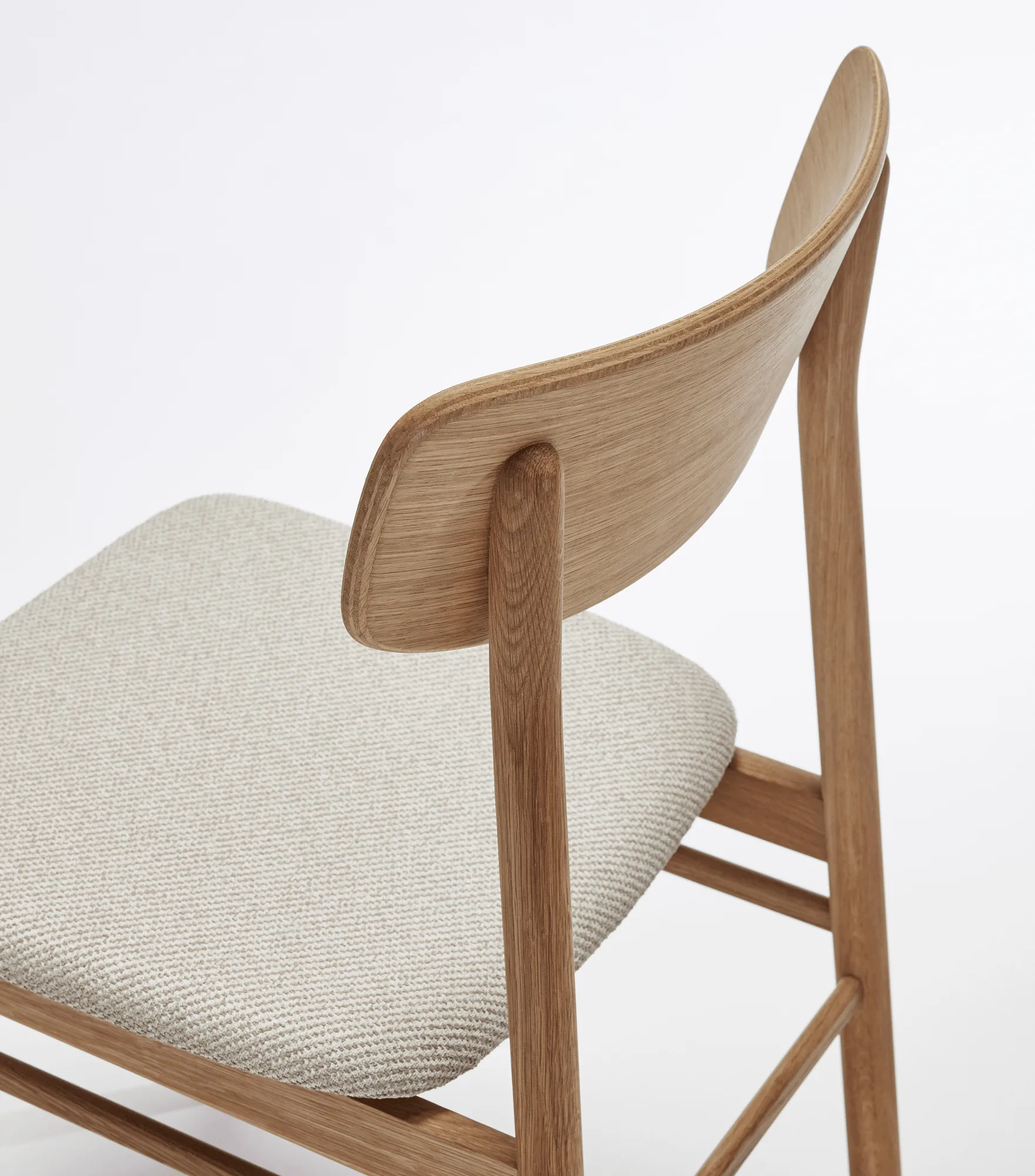 Καρέκλα, Prima Vista, λαδωμένη δρυς, Textile Atto Driftwood V3576/01 γκρι Stolab