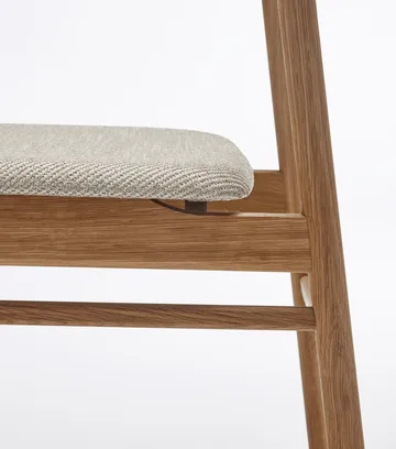 Καρέκλα, Prima Vista, λαδωμένη δρυς - Textile Atto Driftwood V3576/01 γκρι - Stolab