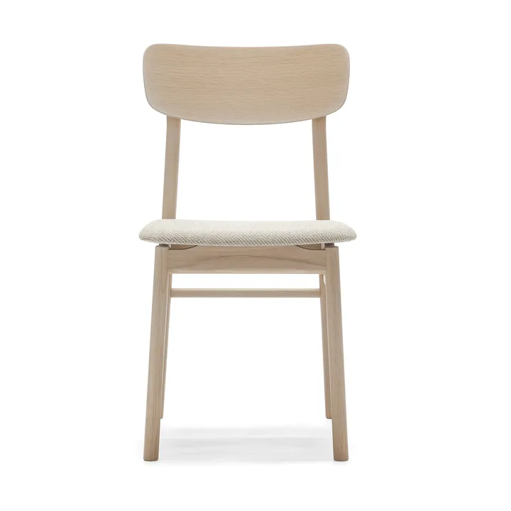 Καρέκλα, Prima Vista, δρυς λαδωμένη λευκή - Textile Atto Driftwood V3576/01 γκρι - Stolab