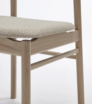 Καρέκλα, Prima Vista, δρυς λαδωμένη λευκή - Textile Atto Driftwood V3576/01 γκρι - Stolab