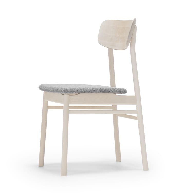 Καρέκλα, Prima Vista, σημύδα λαδωμένη λευκή - Textile hallingdal 65-130 γκρι - Stolab