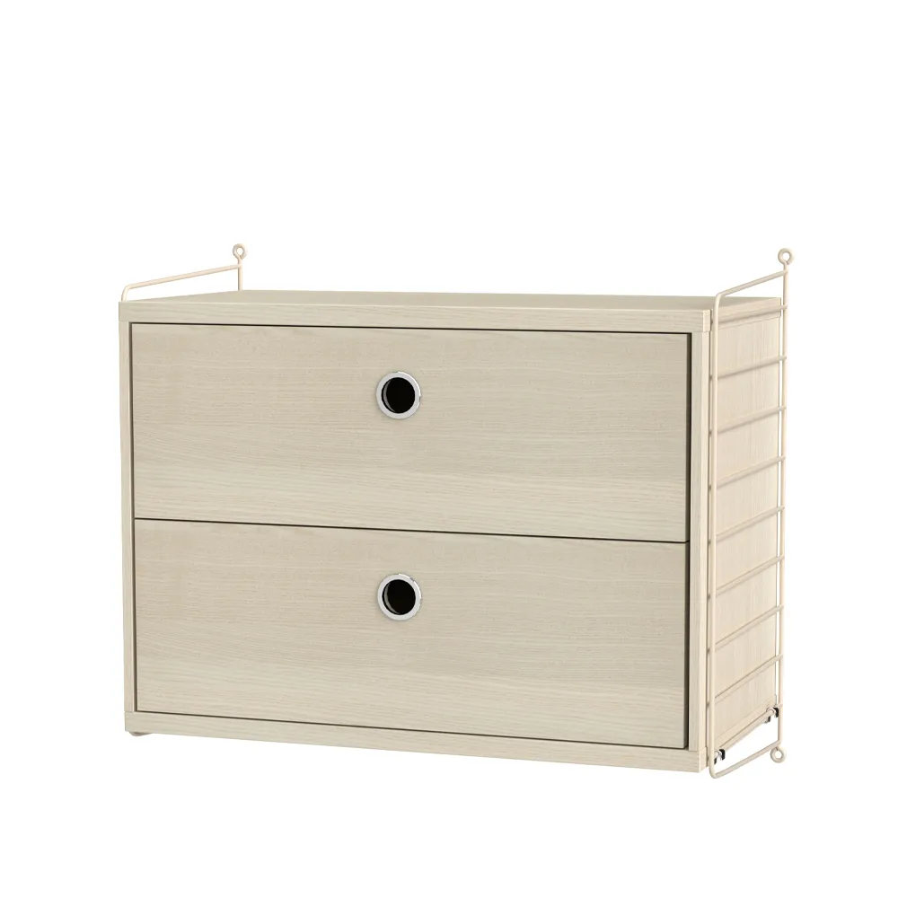 String υπνοδωμάτιο οξιά & μπεζ - Συνδυασμός Α String