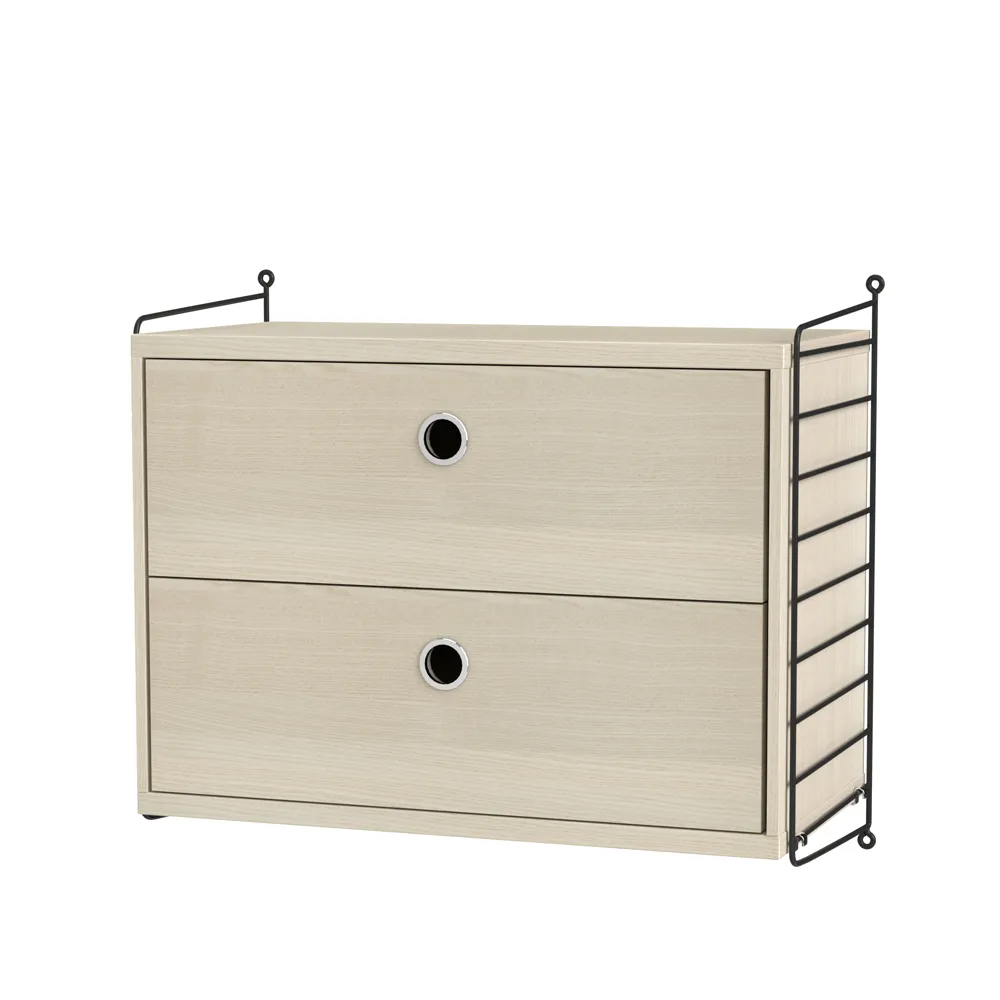 String υπνοδωμάτιο οξιά & μαύρο - Συνδυασμός Α String