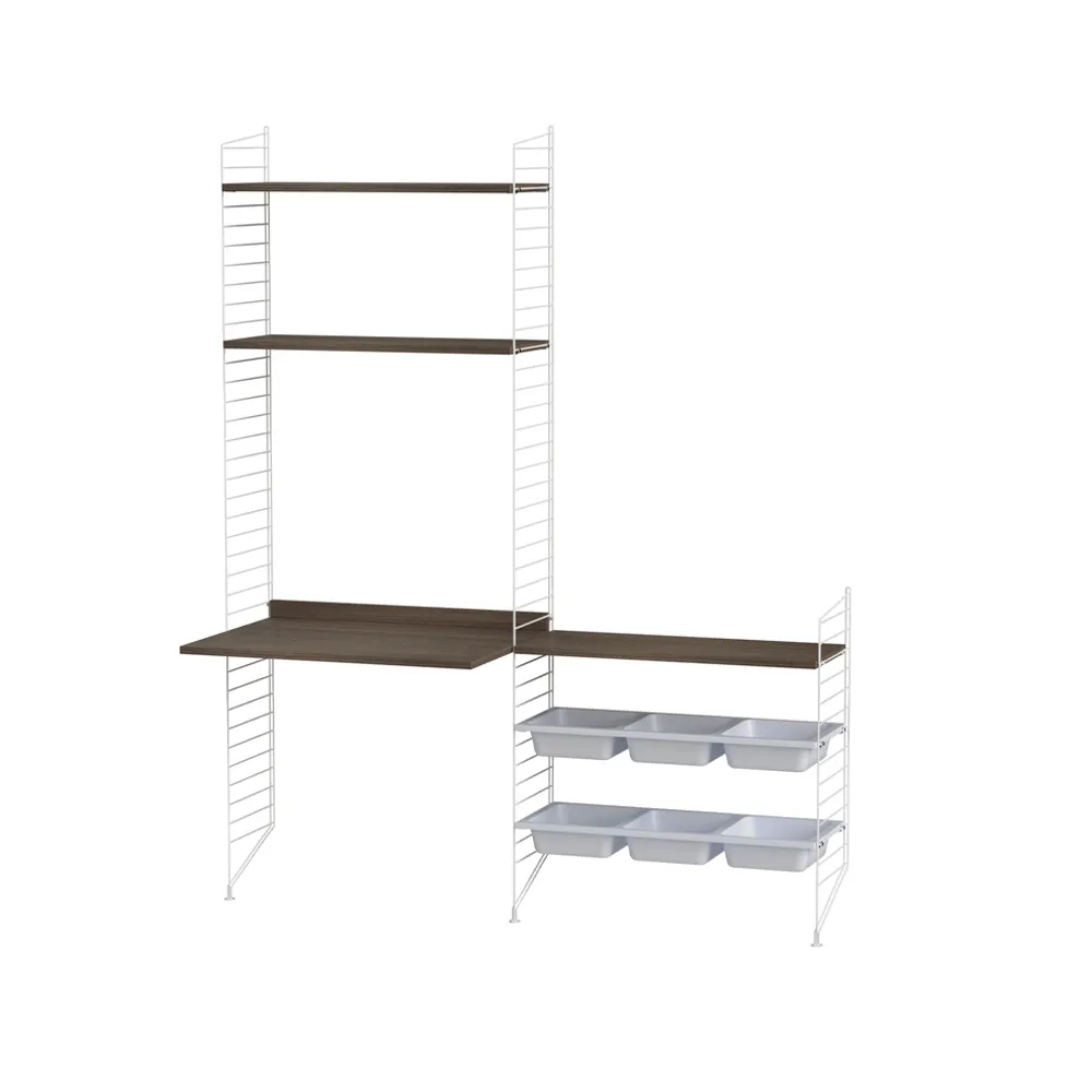 String παιδικό δωμάτιο καρυδιά & λευκό - Συνδυασμός Ε String