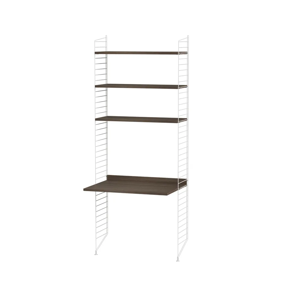 String γραφείο καρυδιά & λευκό - Συνδυασμός Α String