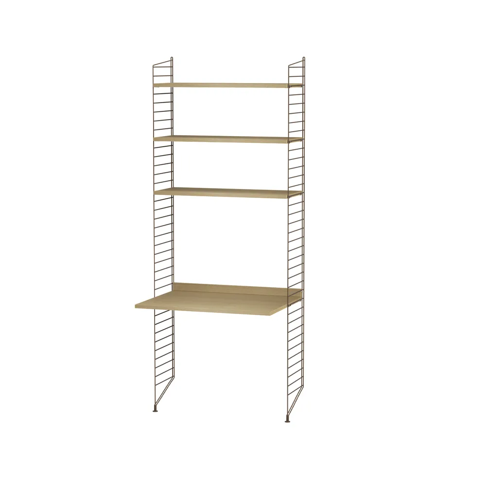 String γραφείο οξιάς & καφέ - Συνδυασμός Α String