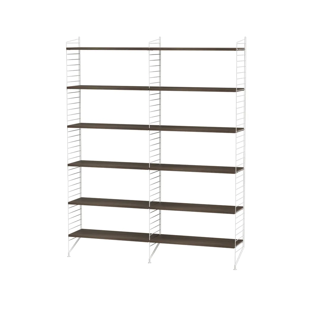 String σαλόνι καρυδιά & λευκό - Συνδυασμός Α String