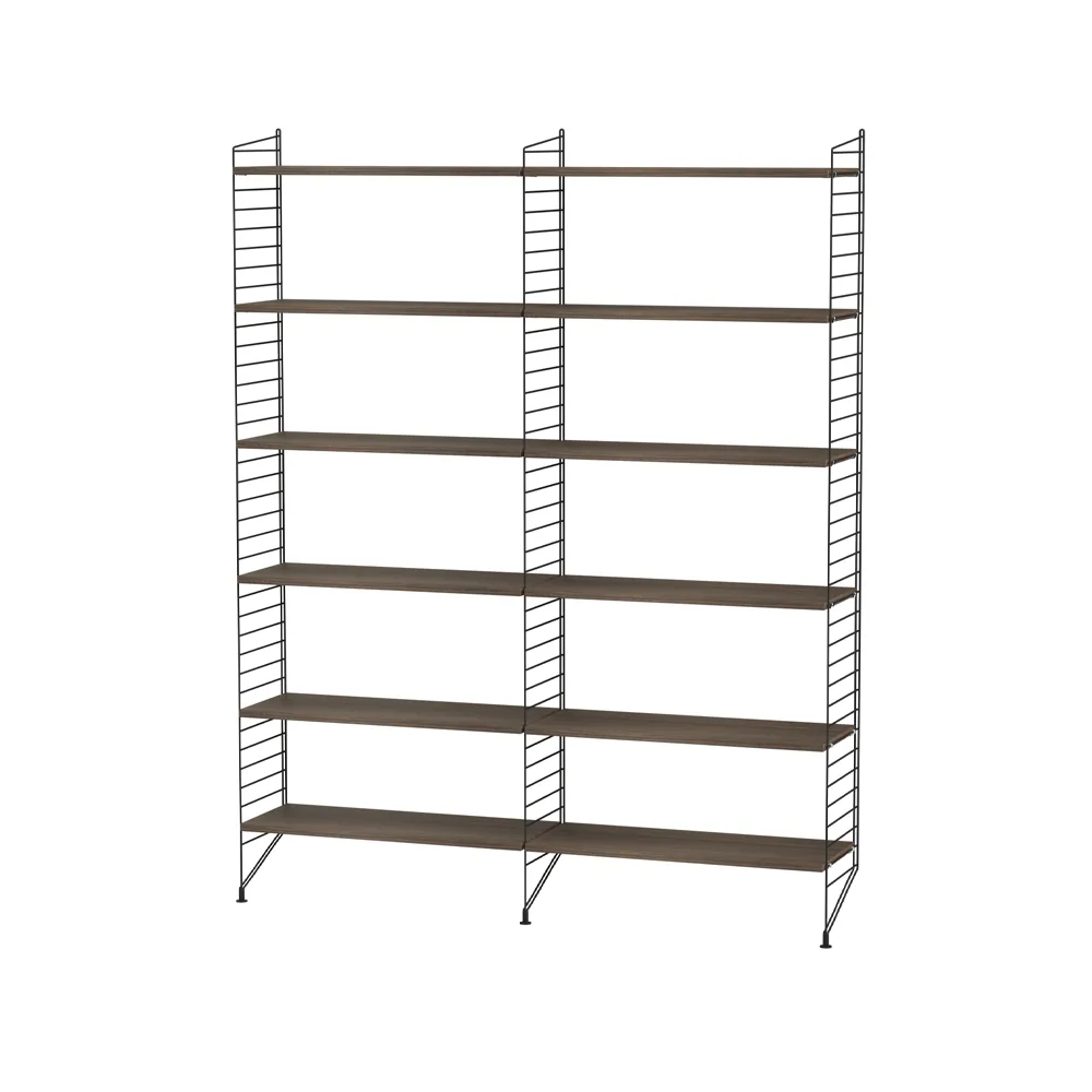 String σαλόνι καρυδιά & μαύρο - Συνδυασμός Α String