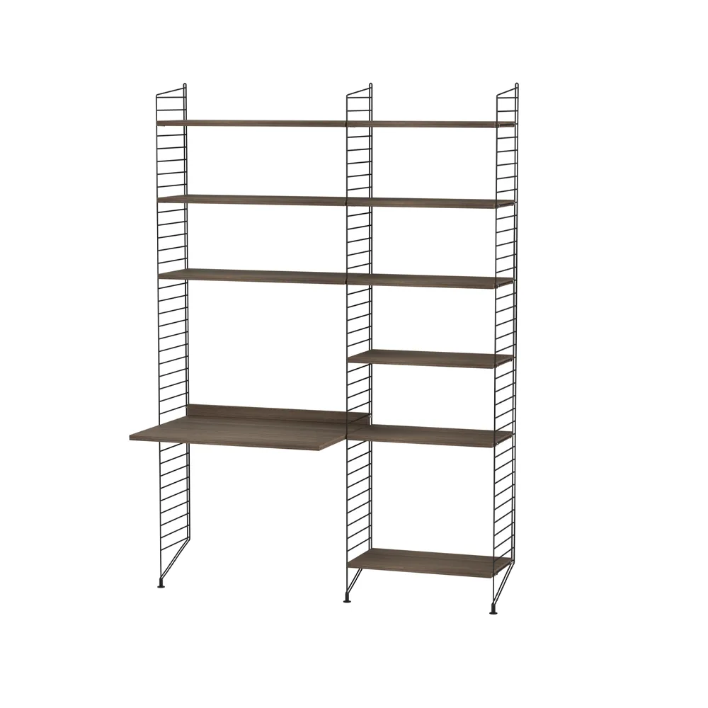 String γραφείο καρυδιά & μαύρο - Συνδυασμός Β String