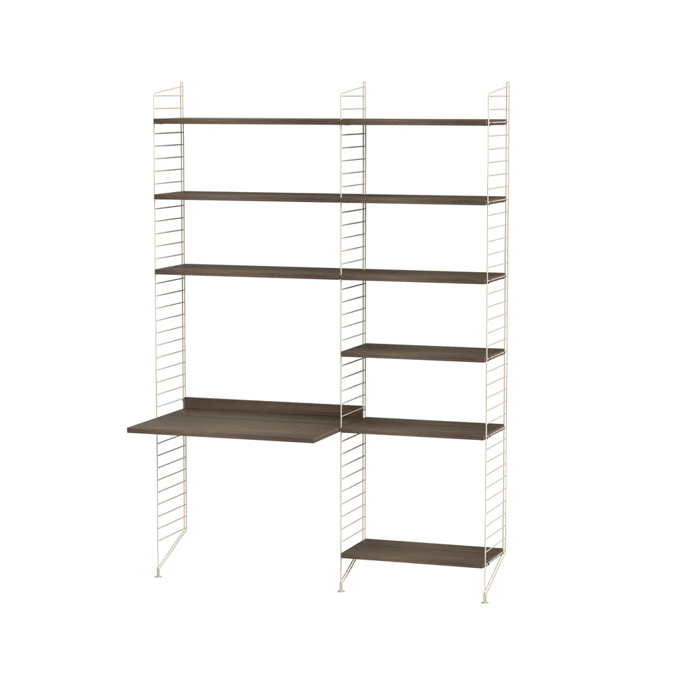 String γραφείο καρυδιά & μπεζ - Συνδυασμός Β String