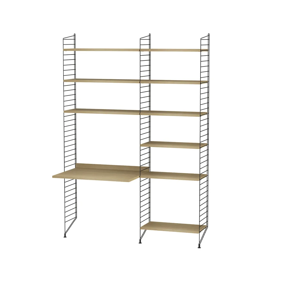 String γραφείο οξιάς & μαύρο - Συνδυασμός Β String