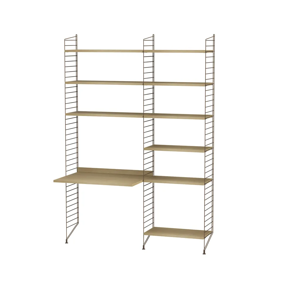 String γραφείο οξιάς & καφέ - Συνδυασμός Β String