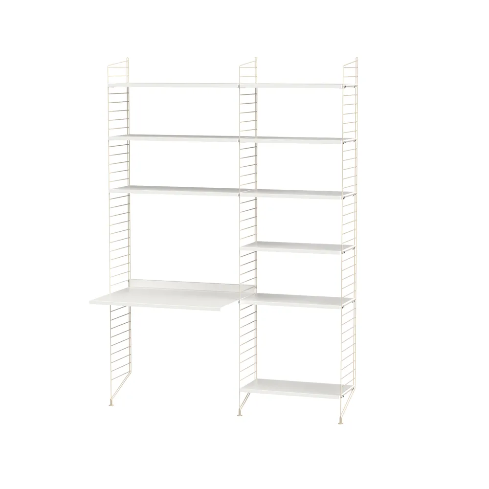 String γραφείο λευκό & μπεζ - Συνδυασμός Β String