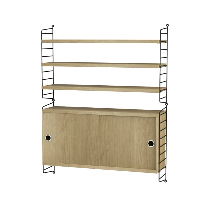 String σαλόνι οξιά & μαύρο - Συνδυασμός Ι - undefined - String