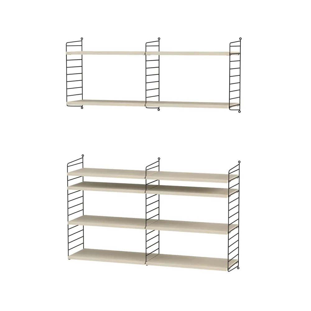 String σαλόνι οξιά & μαύρο - Συνδυασμός Ν String