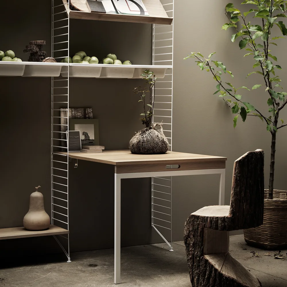 String γραφείο οξιάς & λευκό - Συνδυασμός Β String