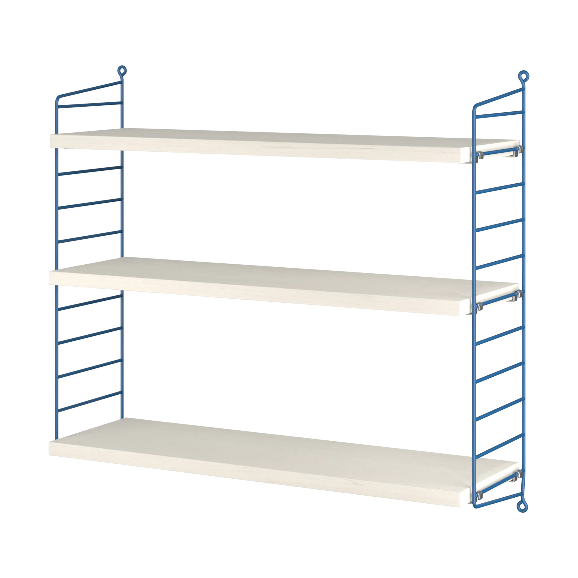 String 1949-2024 ράφι Limited Edition 60x60x20 cm, Blue/white oiled pine String