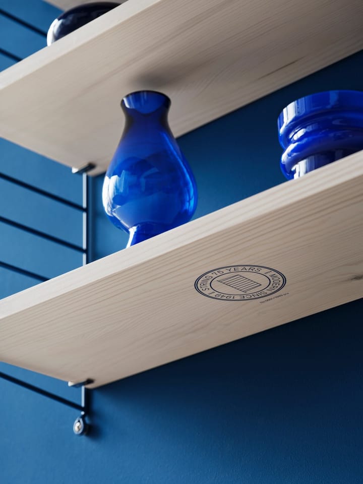 String 1949-2024 ράφι Limited Edition 60x60x20 cm, Blue/white oiled pine String