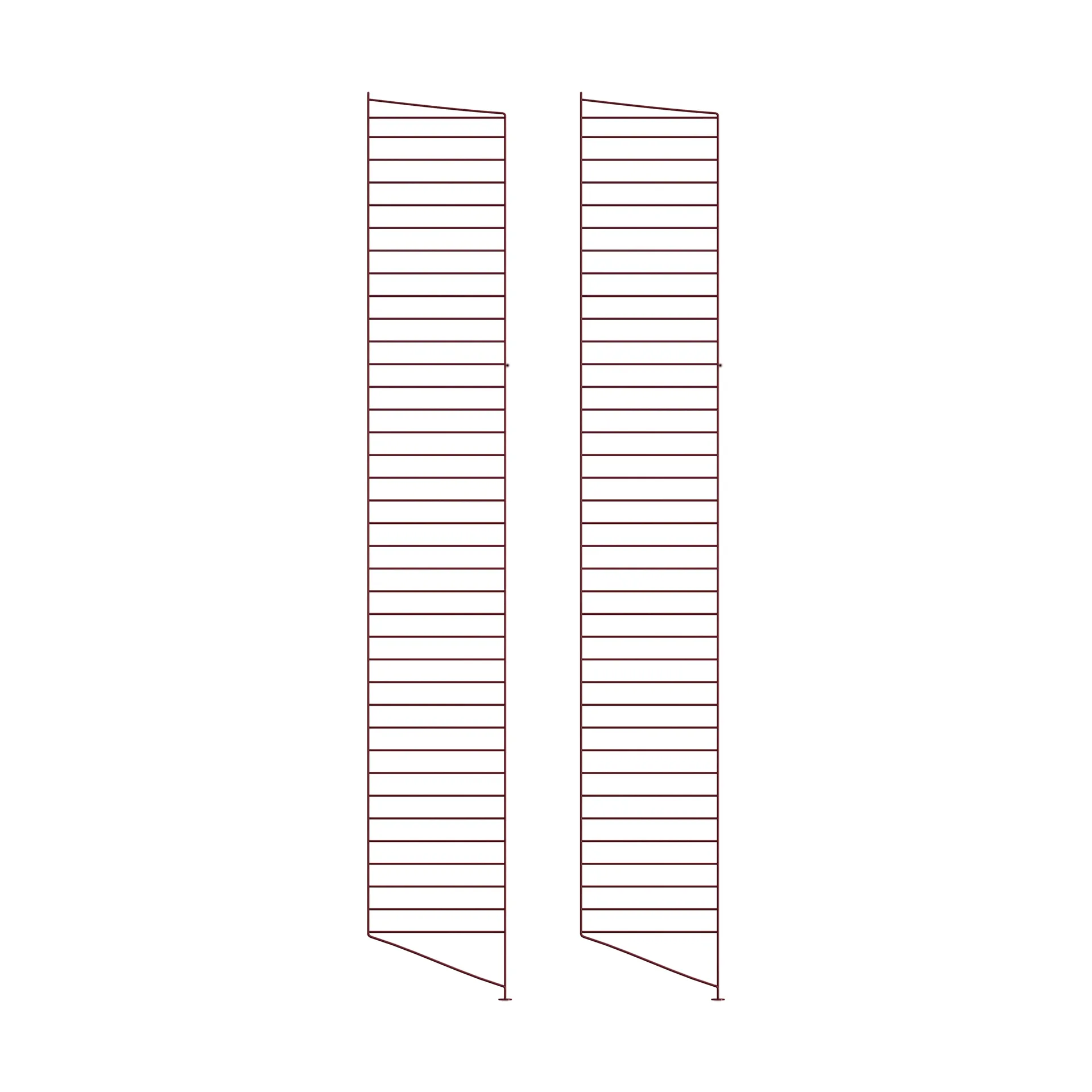 Πλαίσιο δαπέδου String, Σκούρο κόκκινο, 200x30 εκ., 2 τεμάχια String