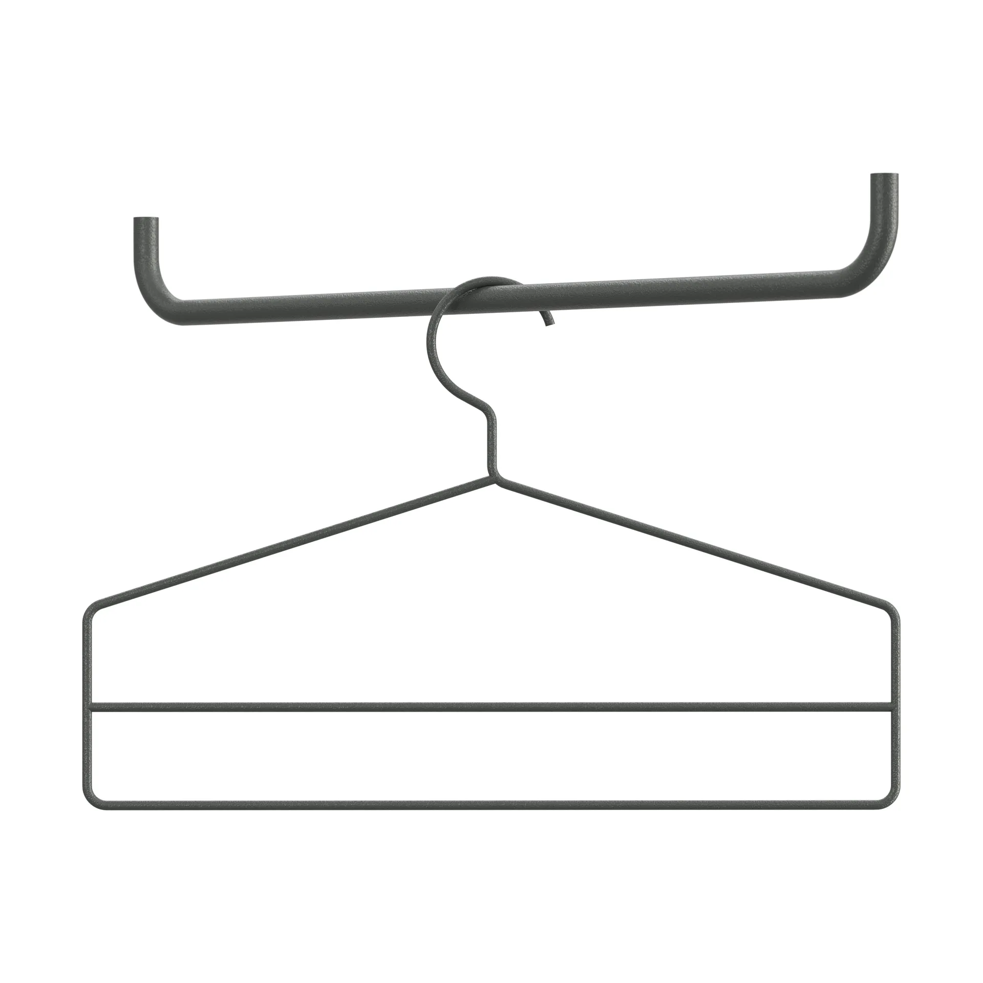 Κρεμάστρες String 4-πακέτο, Σκούρο γκρί String