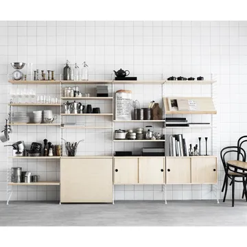 Πάνελ τοίχου String - Μπέζ, 50x20 cm, 2-τμχ - String