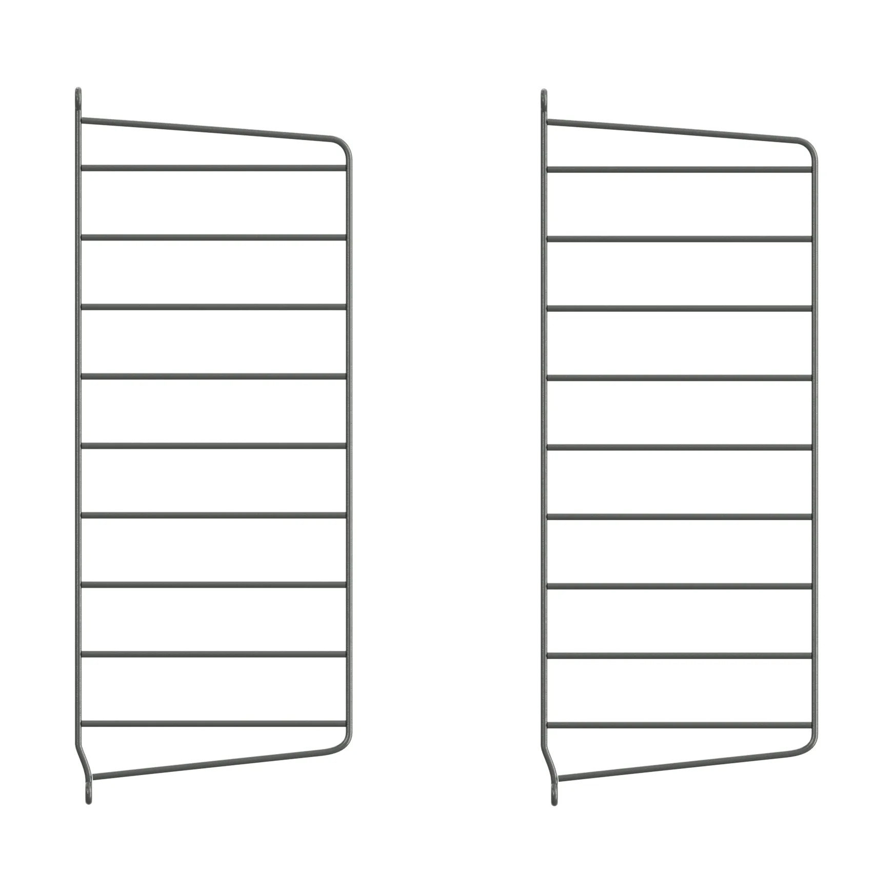 Πάνελ τοίχου String, Σκούρο γκρί, 50x20 cm, Συσκευασία 2 τεμαχίων String