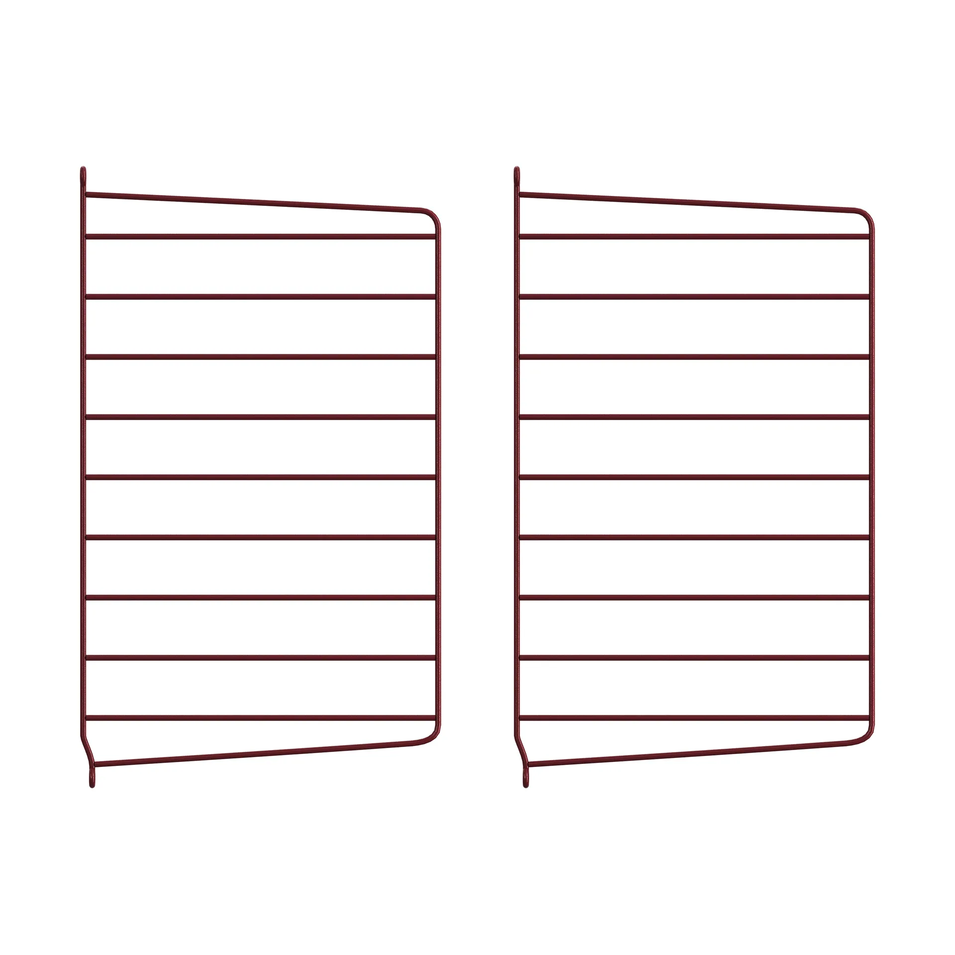 Πάνελ τοίχου String, Σκούρο κόκκινο, 50x30 εκ., 2 τεμάχια String