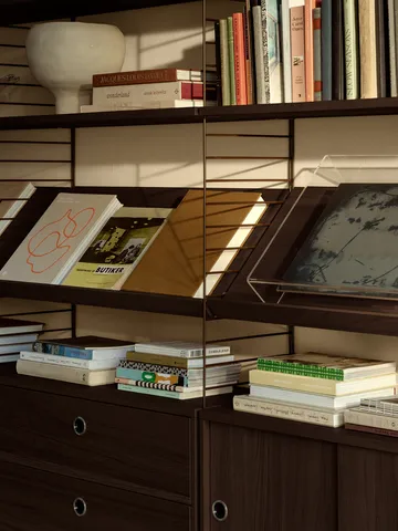 Πάνελ τοίχου String - Σκούρο καφέ, 50x30 cm, 1-pack - String