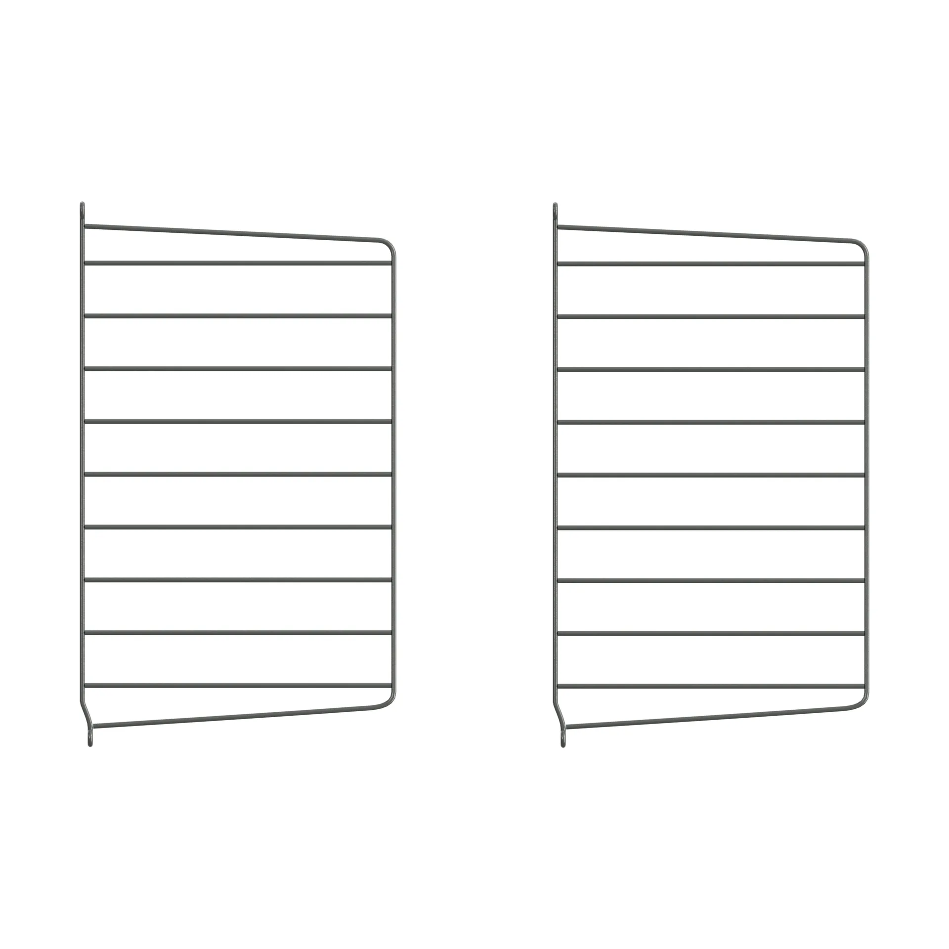 Πάνελ τοίχου String, Σκούρο γκρί, 50x30 cm, Συσκευασία 2 τεμαχίων String