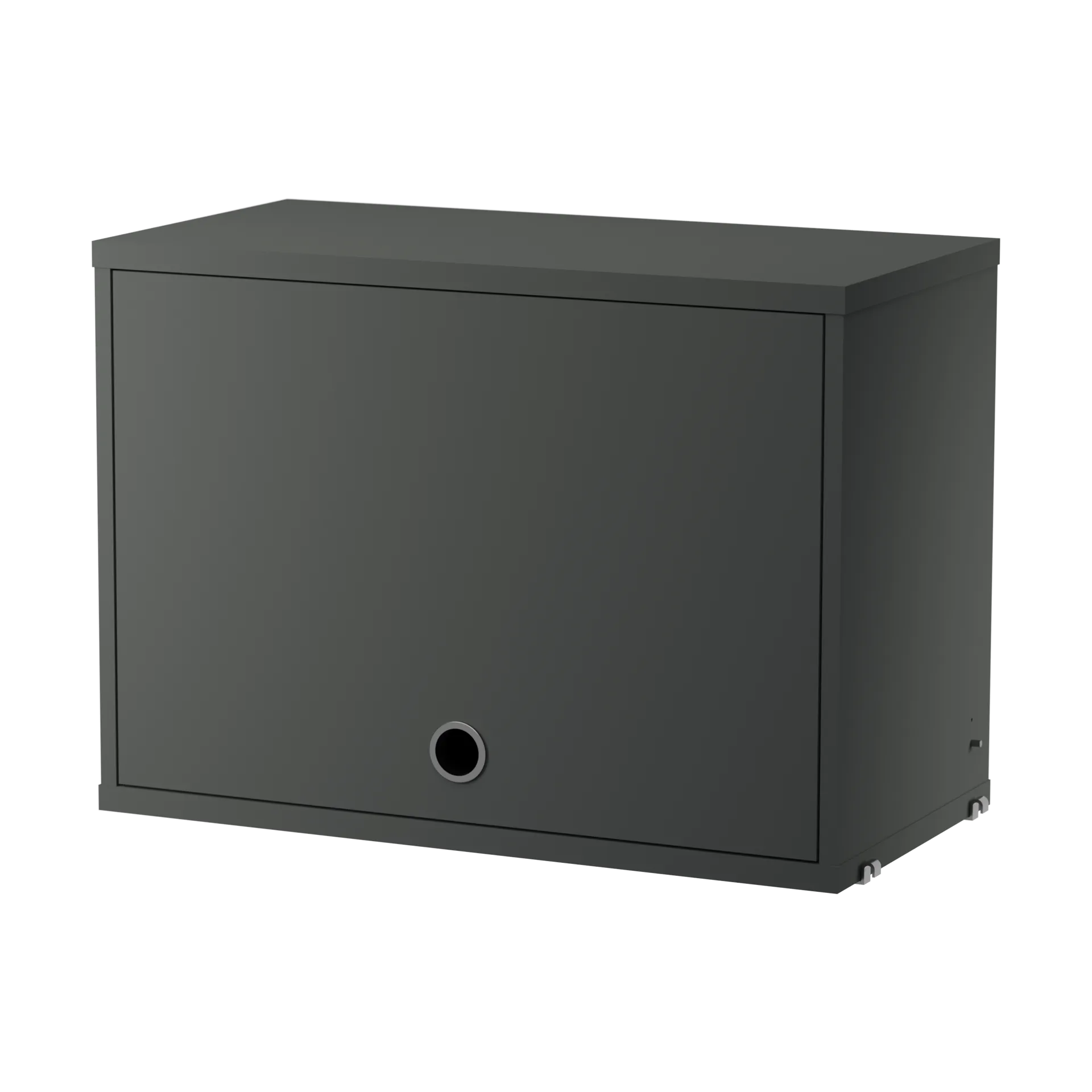 Ντουλάπι String με αναδιπλούμενη πόρτα, Σκούρο γκρί, 58x30 cm String