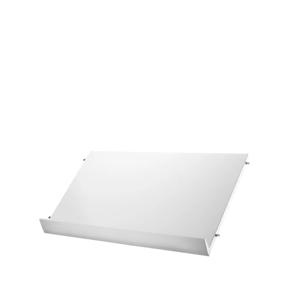 Ξύλινο ράφι περιοδικών String, Λευκό, 58x30 cm  String