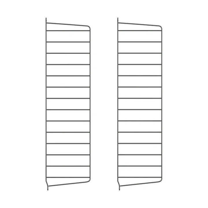 Πάνελ τοίχου String - Σκούρο γκρί, 75x20 cm, 2-τμχ - String