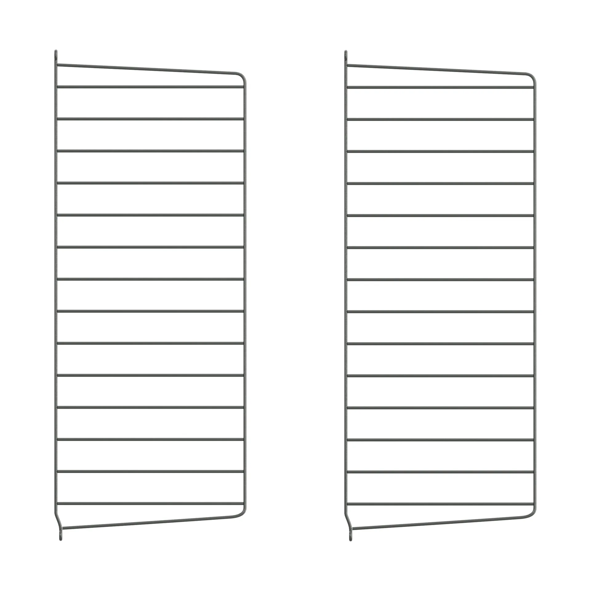 Πάνελ τοίχου String, Σκούρο γκρί, 75x30 cm, Συσκευασία 2 τεμαχίων String