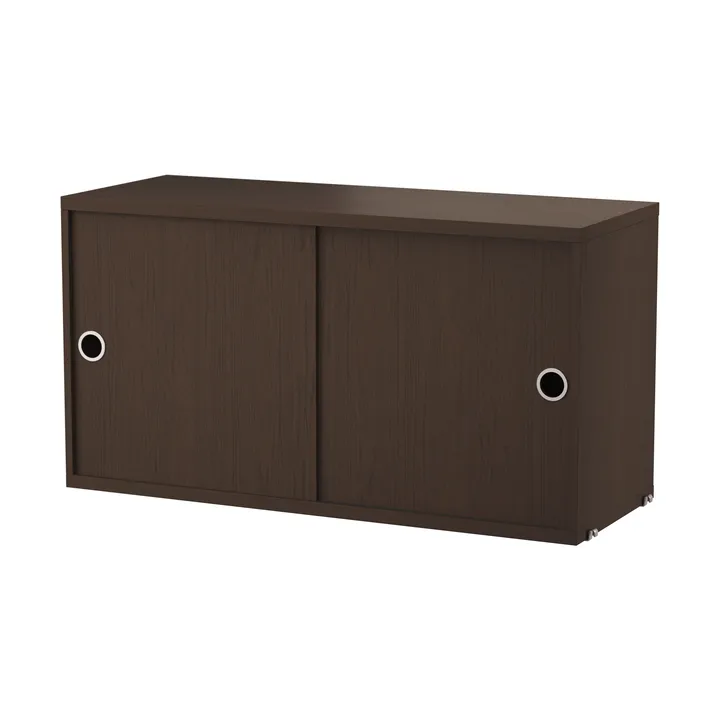 Ντουλάπι String με συρόμενη πόρτα - Σκούρο δρυς, 78x30 εκ. - String