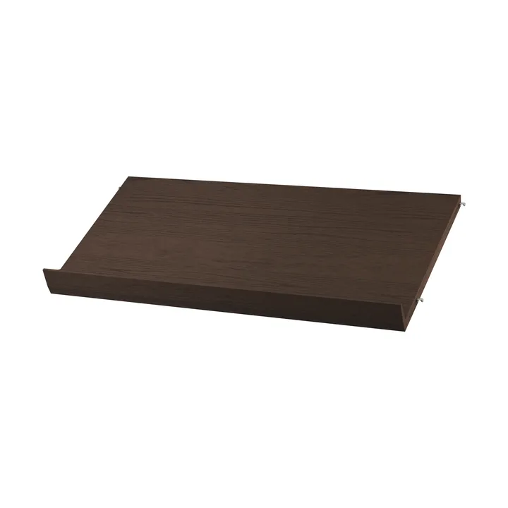 Ξύλινο ράφι περιοδικών String - Σκούρα βελανιδιά, 78x30 εκ. - String