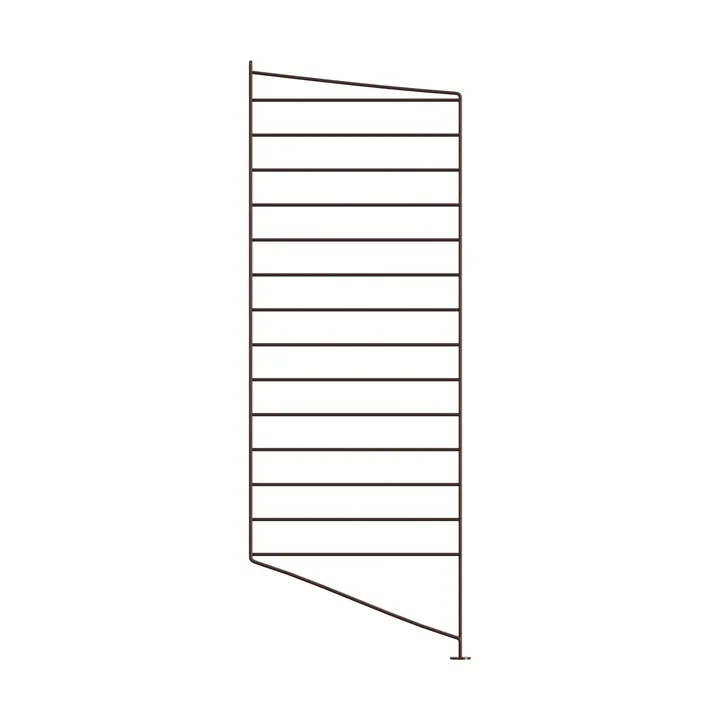 Πλαίσιο δαπέδου String - Σκούρο καφέ, 85x30 εκ., σετ 1 τεμαχίου - String