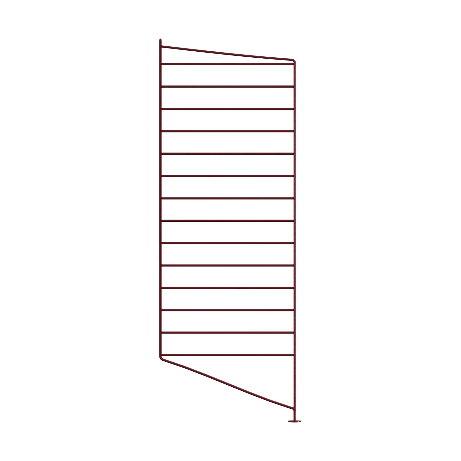 Πλαίσιο δαπέδου String, Σκούρο κόκκινο, 85x30 εκ., 1 τεμάχιο String