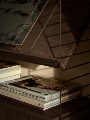 Πλαίσιο δαπέδου String - Σκούρο καφέ, 85x30 εκ., σετ 1 τεμαχίου - String