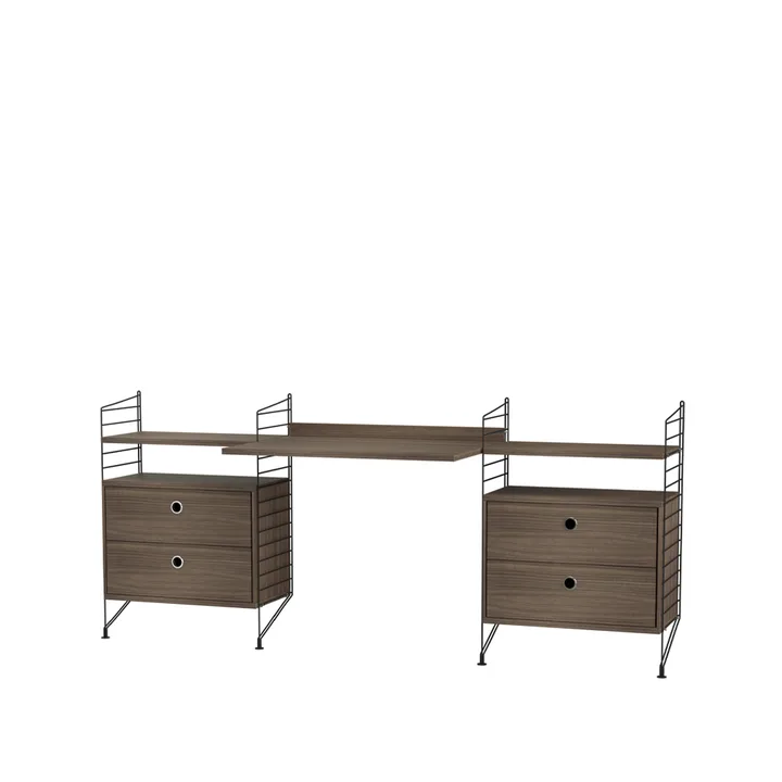 String γραφείο καρυδιά & μαύρο - Συνδυασμός C - undefined - String