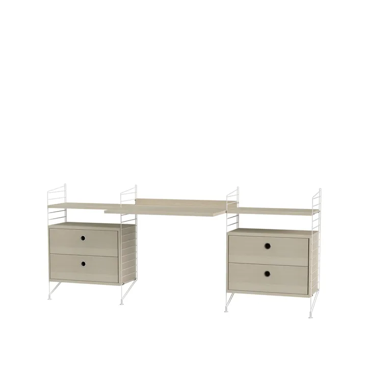 String γραφείο φλαμουριά & λευκό - Συνδυασμός C - undefined - String