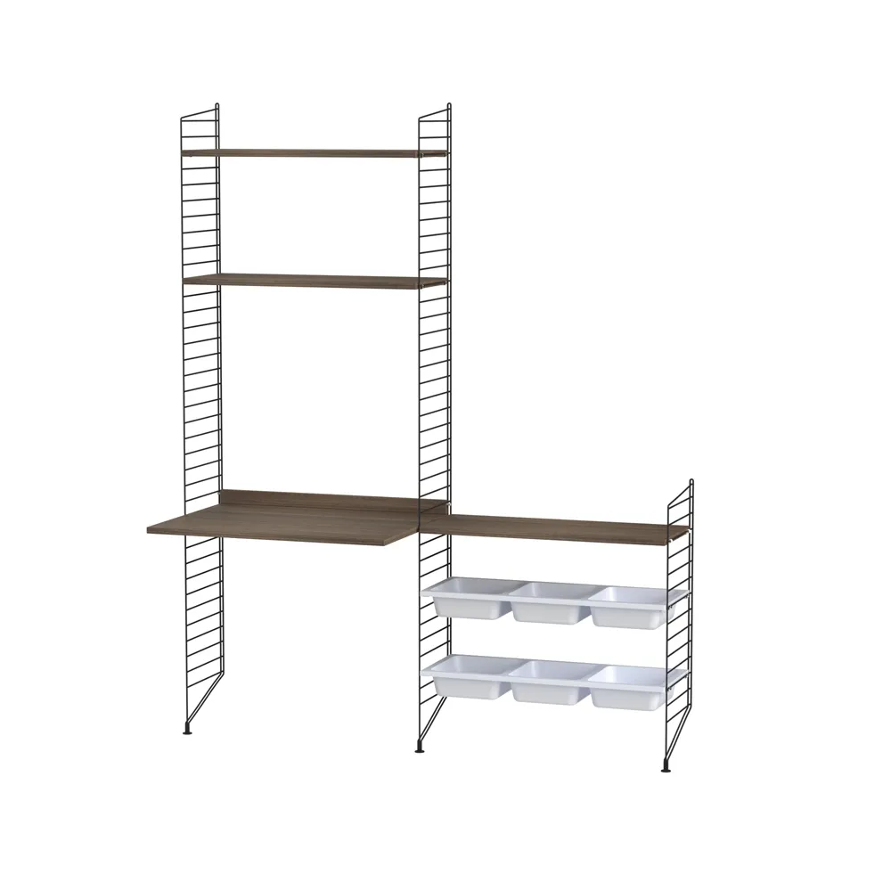 String παιδικό δωμάτιο καρυδιά & μαύρο - Συνδυασμός E String